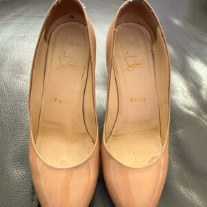 Christian Louboutin Cream Heels Timeless Elegance